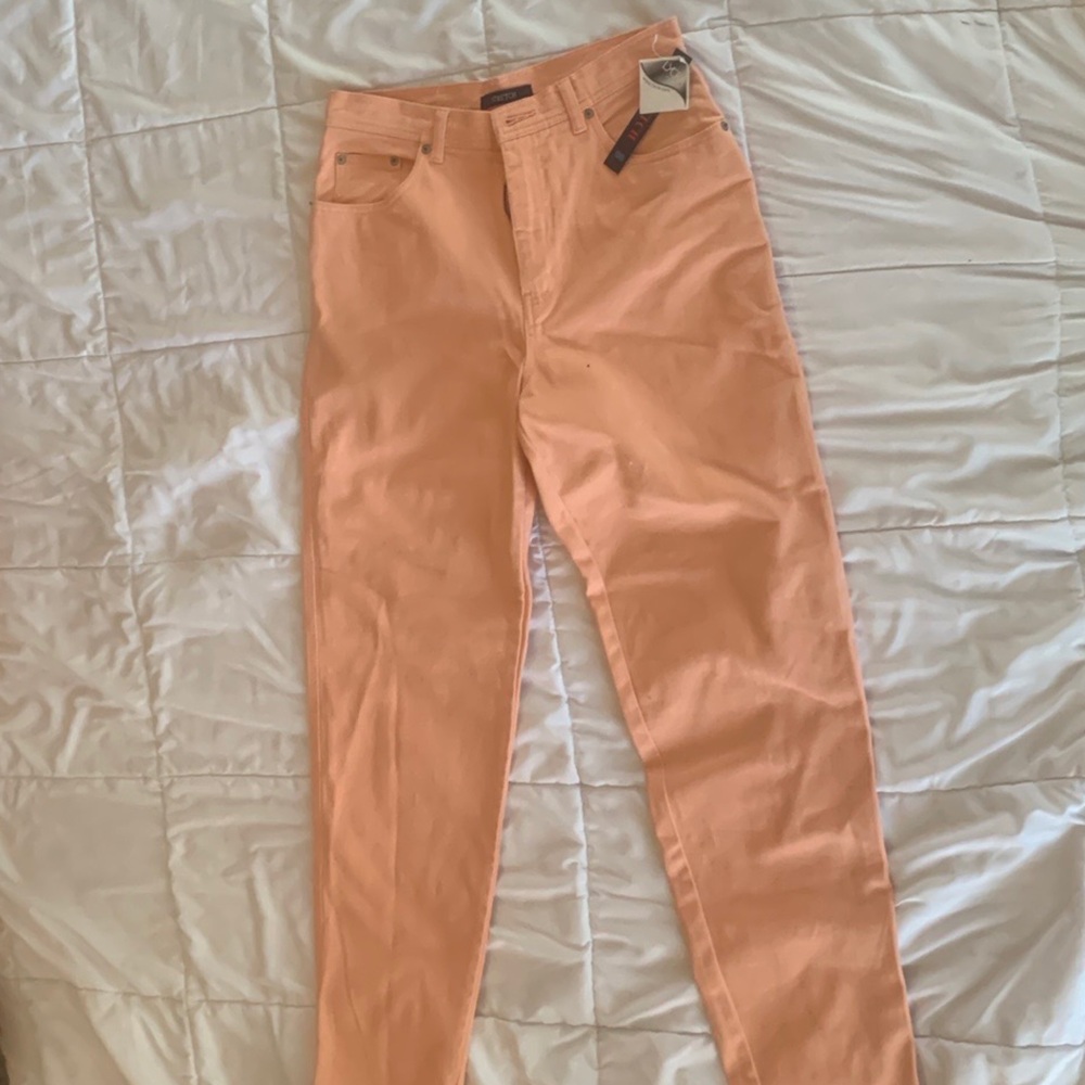 Bill Blass High Rise Peach Jeans